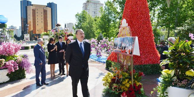 Azərbaycan prezidenti Gül bayramında