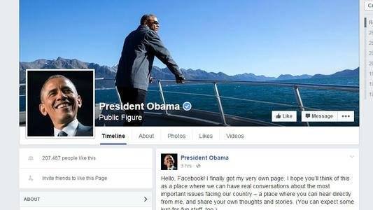 ABŞ prezidenti B.Obama Facebook-da səhifə açdı