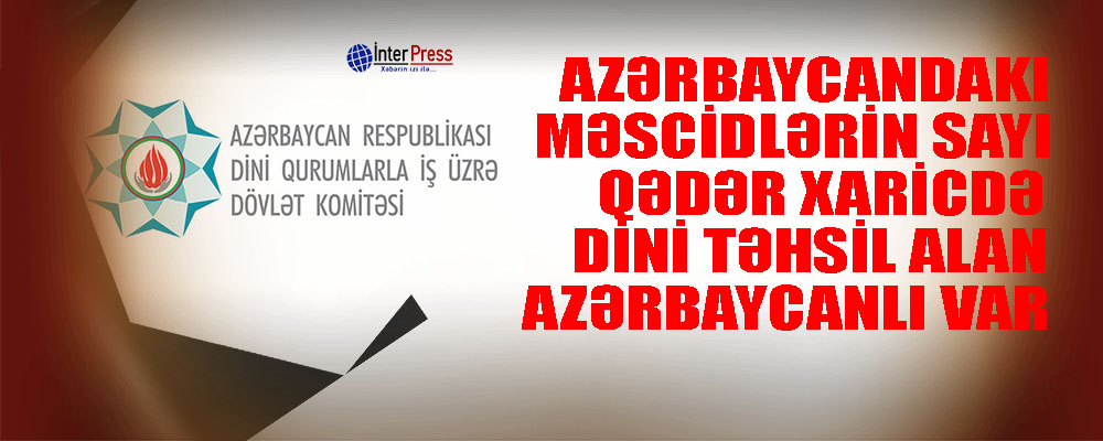 Azərbaycandakı məscidlərin sayı qədər xaricdə dini təhsil alan azərbaycanlı var