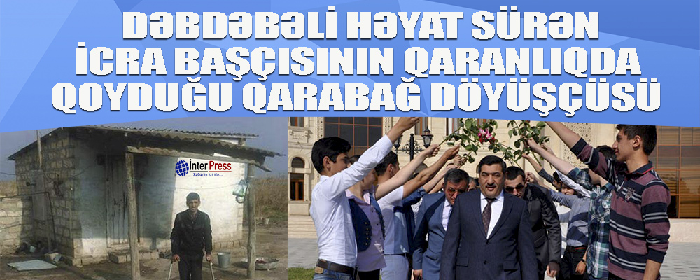 Qarabağ veteranı işiqsız qalıb