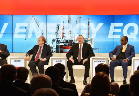 İlham Əliyev Davosda: Bu, kiçik bir etiraz idi