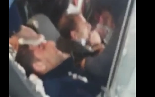 Buzlu yolda qəza, gənc oğlanın boynu sındı – Video