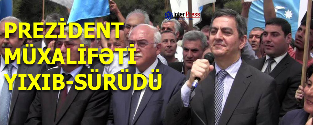 Prezident müxalifəti yıxıb-sürüdü-VİDEO