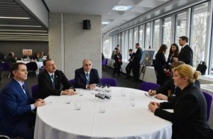 İlham Əliyev Londonda Xorvatiya prezidenti ilə görüşüb