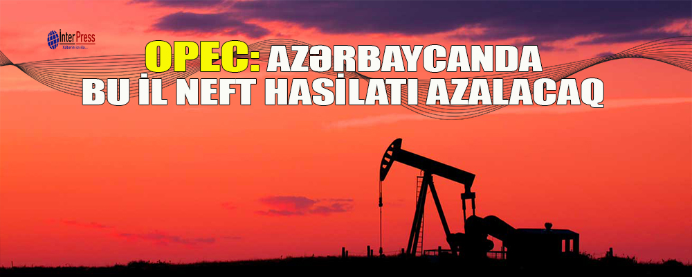 OPEC: Azərbaycanda bu il neft hasilatı azalacaq