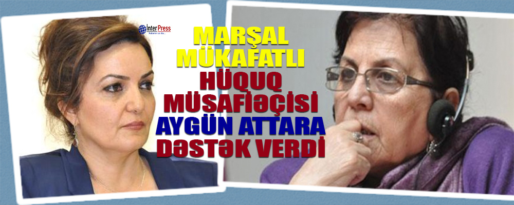 Novella Cəfəroğlu Aygün Attara dəstək oldu