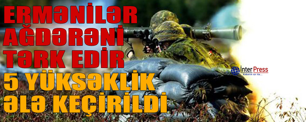 Ermənilər Ağdərəni tərk edir