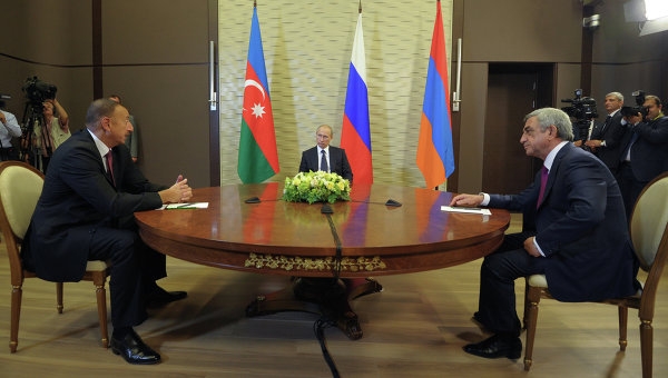 Putinin Əliyev və Sarkisyanla telefon danışığı oldu