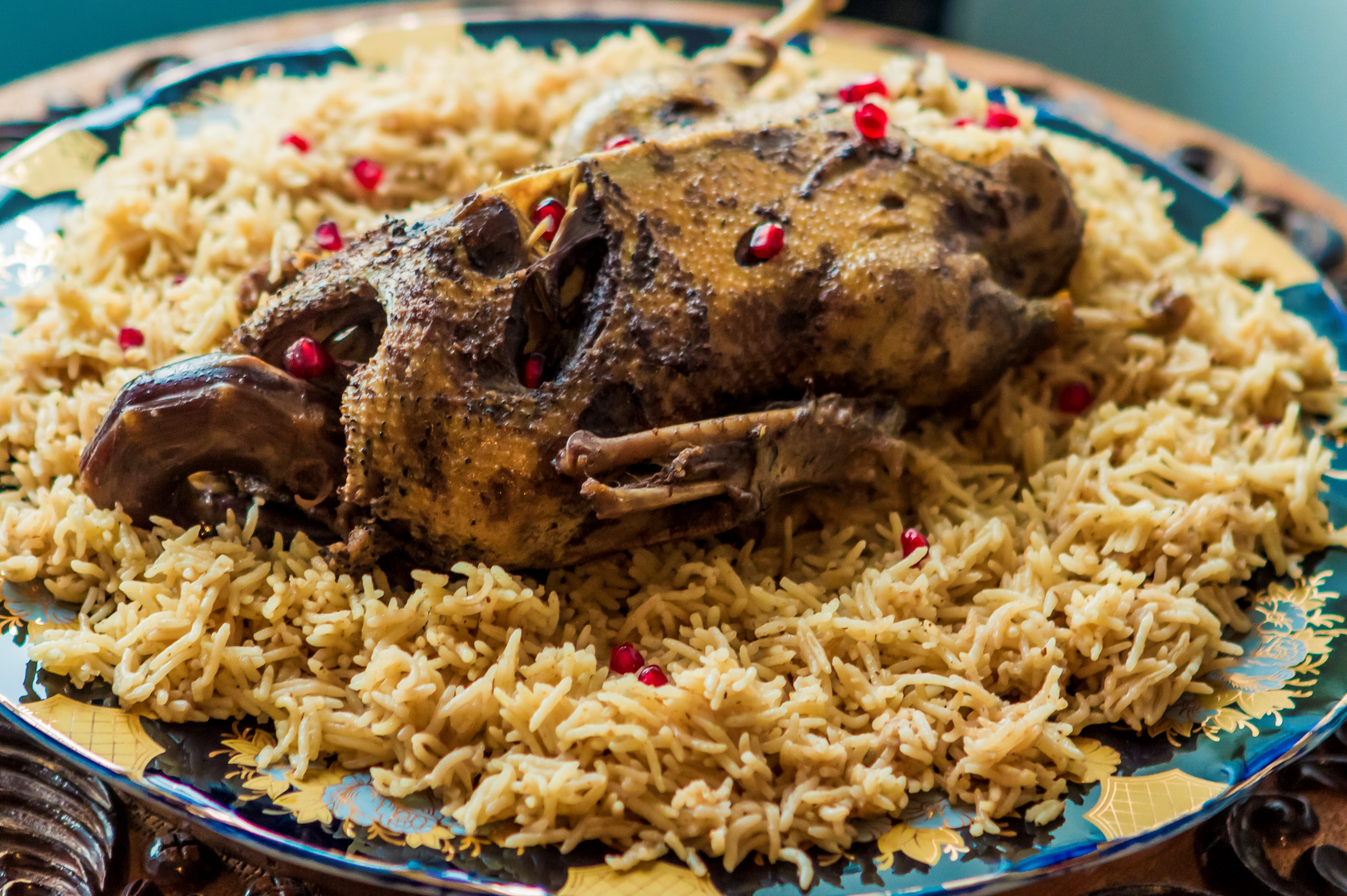Ördəkli basdırma plov