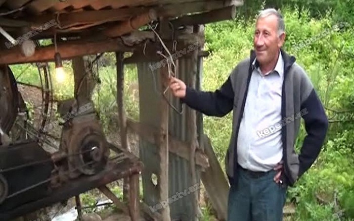 Tovuz sakini həyətində elektrik stansiyası düzəldib-FOTO