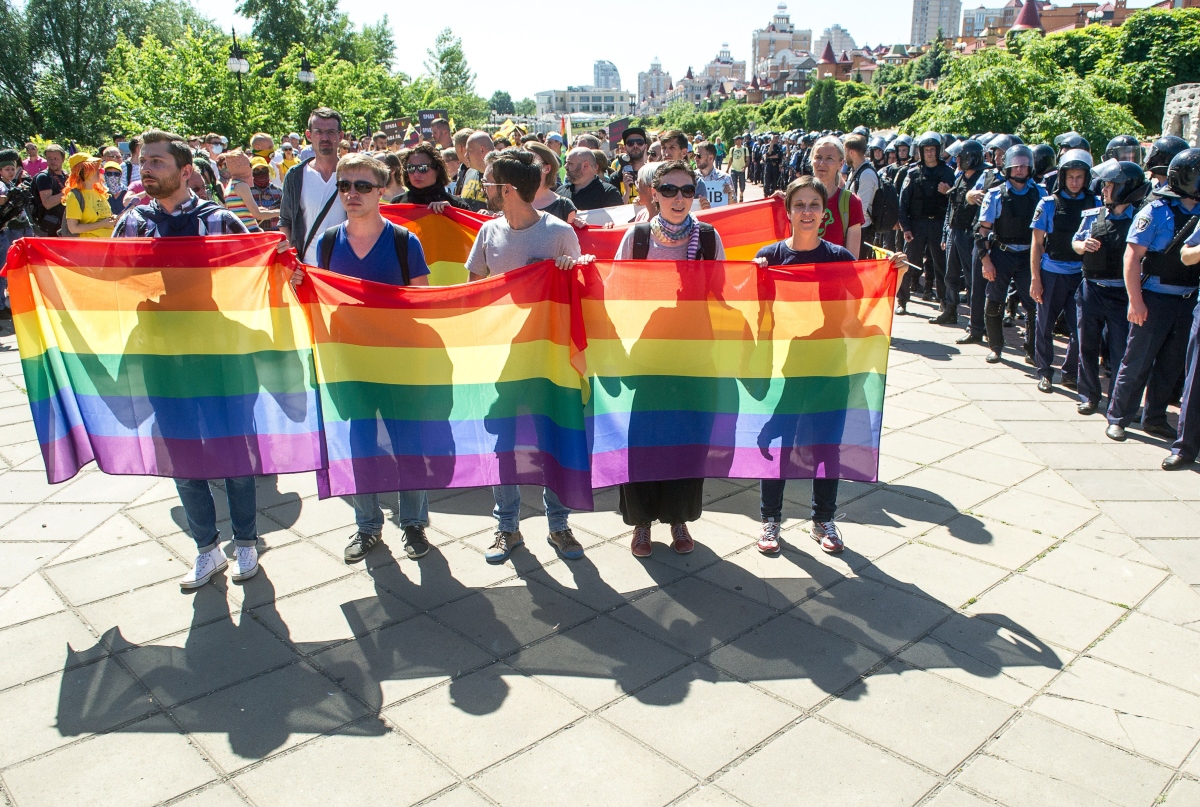 Kiyevdə homoseksuallar “Bərabərlik marşı” keçirib