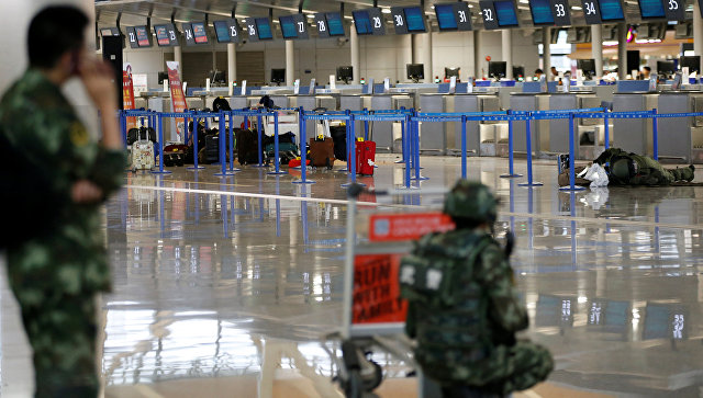 Şanxay aeroportunda partlayış anı – VIDEO