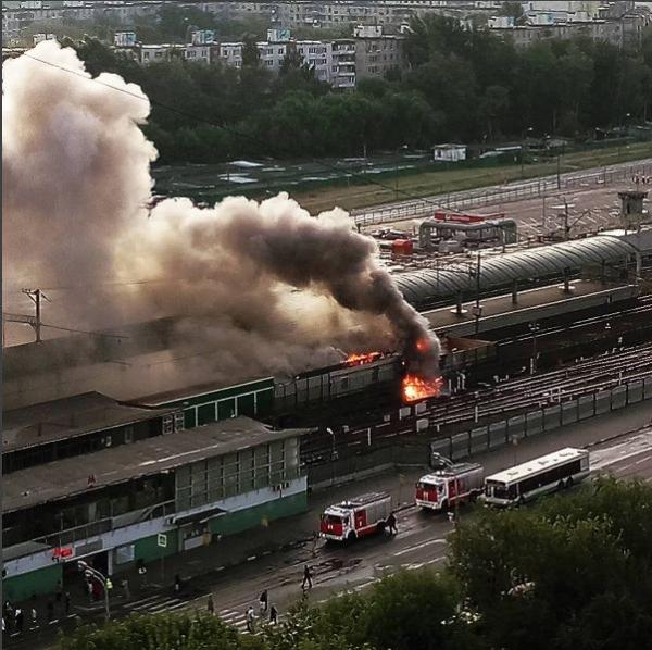 Moskvada metro yandı