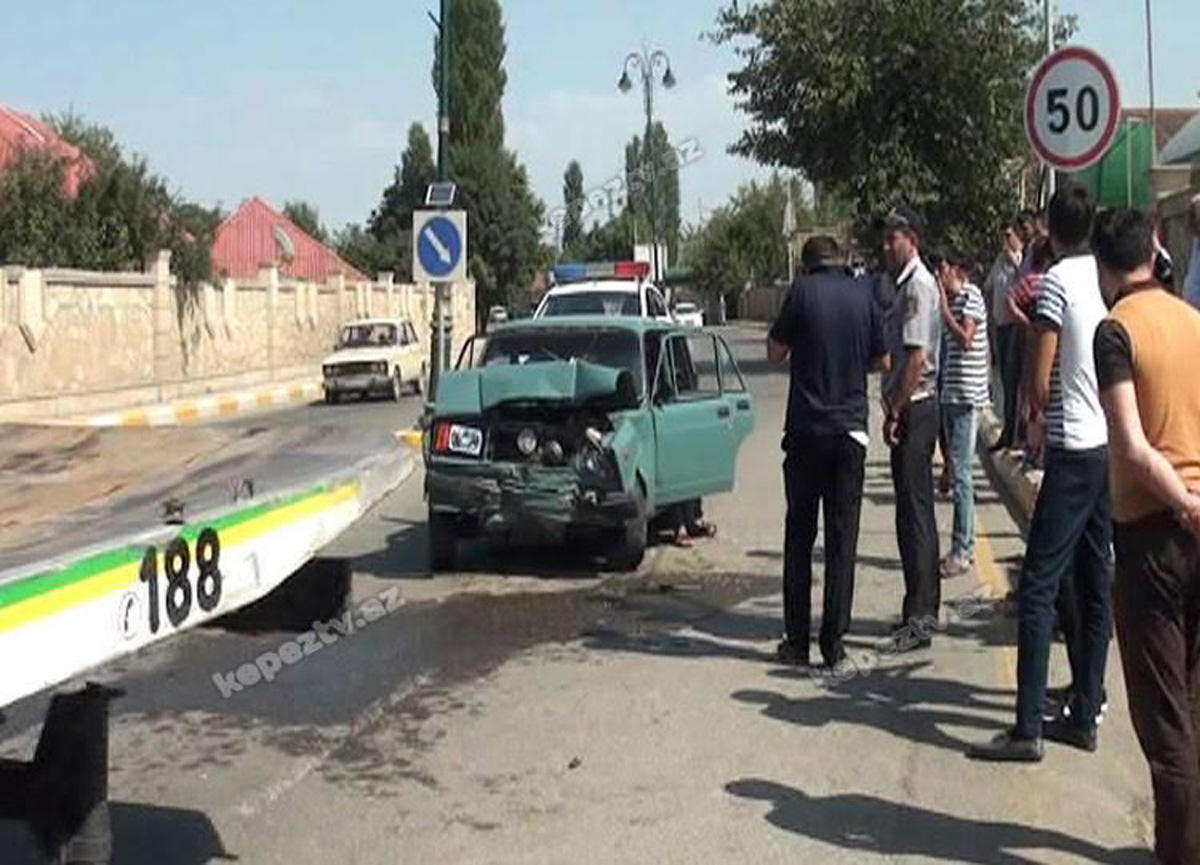 Tovuzda həkim qəzaya düşdü (FOTO)