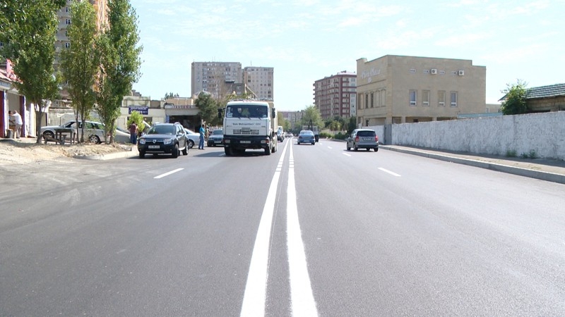 Bir neçə küçələrin təmiri yekunlaşıb, istifadəyə verilib