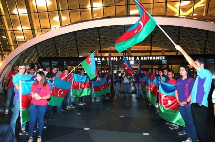 Azərbaycanın Olimpiya yığması vətənə dönüb