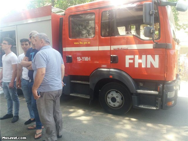 Bakıda Dəri-Zöhrəvi dispanserində yanğın baş verib