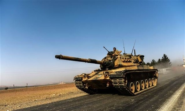Türkiyə tankları Suriyaya daxil olub