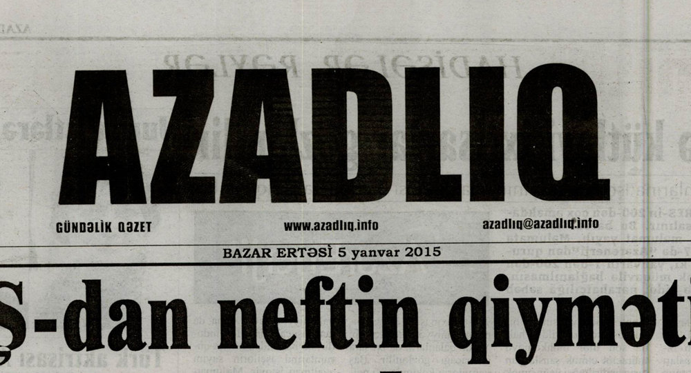 “Azadlıq” qəzetinin nəşri borca görə dayandırıldı