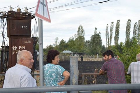 Marneulidə qəbiristanlıqda yanğın olub