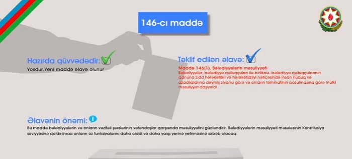 Konstitusiyaya təklif edilən dəyişikliklər: 146-cı maddə – VİDEO