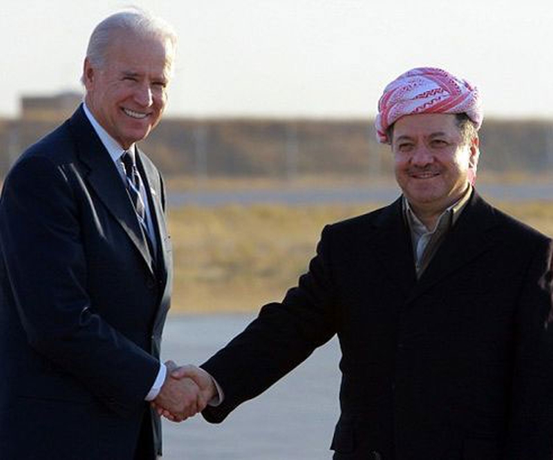 Biden, Bərzani ilə görüşdü