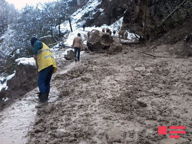 Quba-Xınalıq yolunda hərəkət bərpa olunub