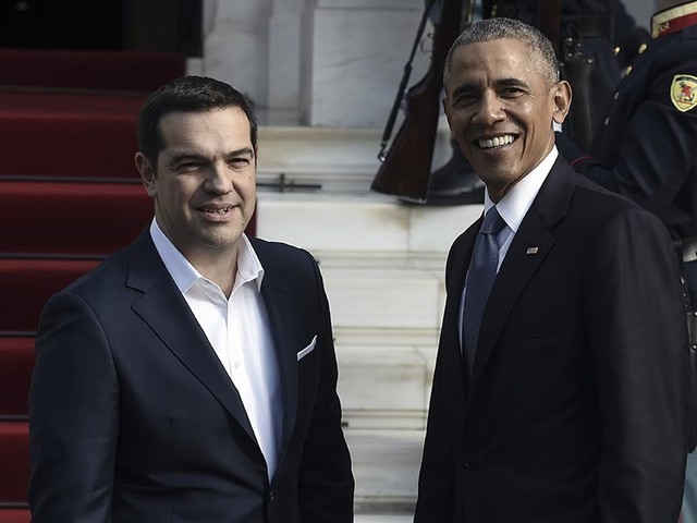 Obamanın Yunanıstana səfəri etiraz doğurdu – FOTO
