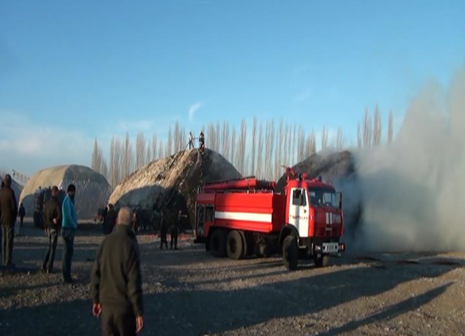 Goranboyda 10 ton pambıq yandı – VİDEO