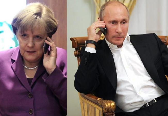 Merkel Putinlə danışdı