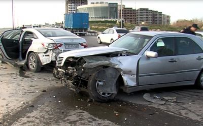 Ötən günün yol qəzalarının sayı açıqlandı: 7 yaralı var