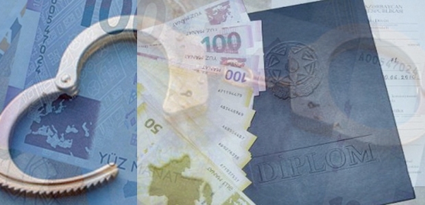 700 manata saxta diplom satan şəxs yaxalandı