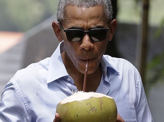 Obama Vircin adalarında istirahət edir – FOTO