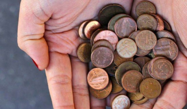 Zibillikdən 120 kq xırda pul tapıldı