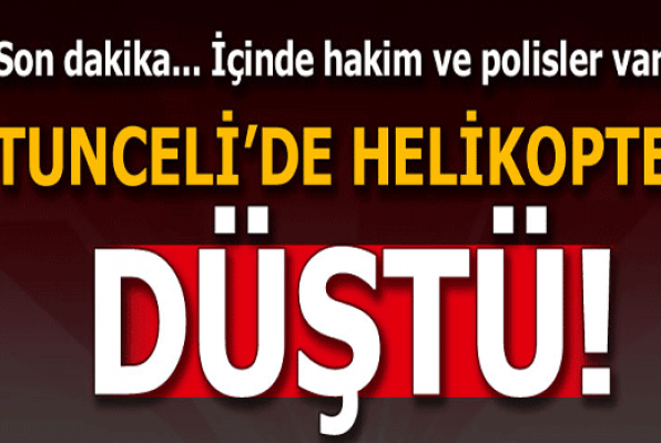Tunceli vilayətində vertolyot qəzaya uğrayıb