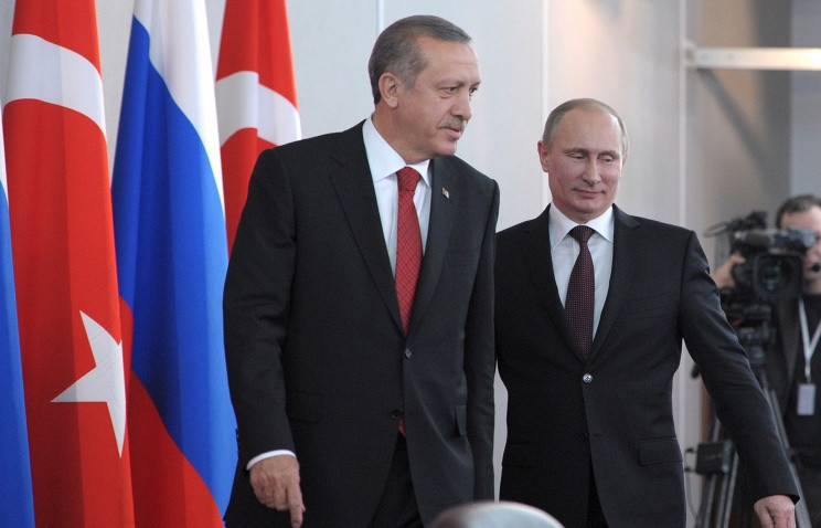 Putin və Ərdoğan arasında qısa söhbət olub