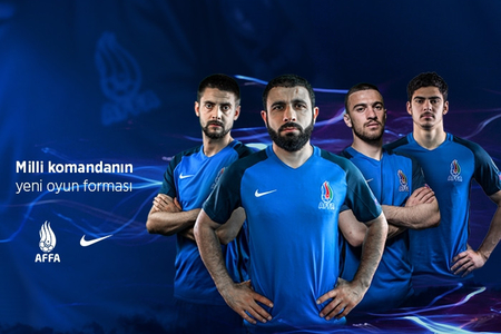 Azərbaycan milli komandasının yeni formaları nümayiş olunub