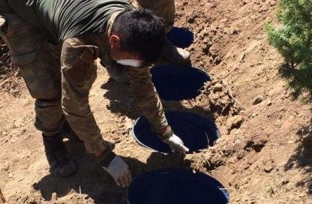 PKK-nın gizli anbarı tapıldı: içindən çıxanlar isə…