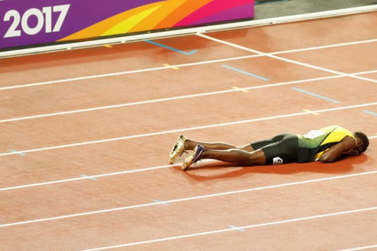 Useyn Bolt zədələnərək son yarışını başa çatdıra bilməyib