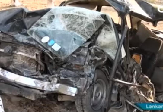 2 nəfərin öldüyü, 5 nəfərin yaralandığı qəzanın görüntüləri – Video
