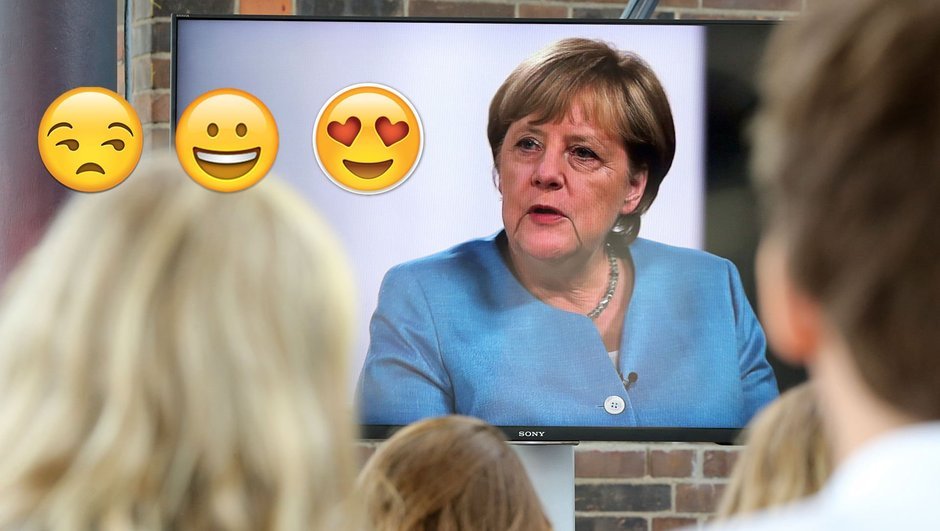 Angela Merkelin ən sevdiyi emoji!