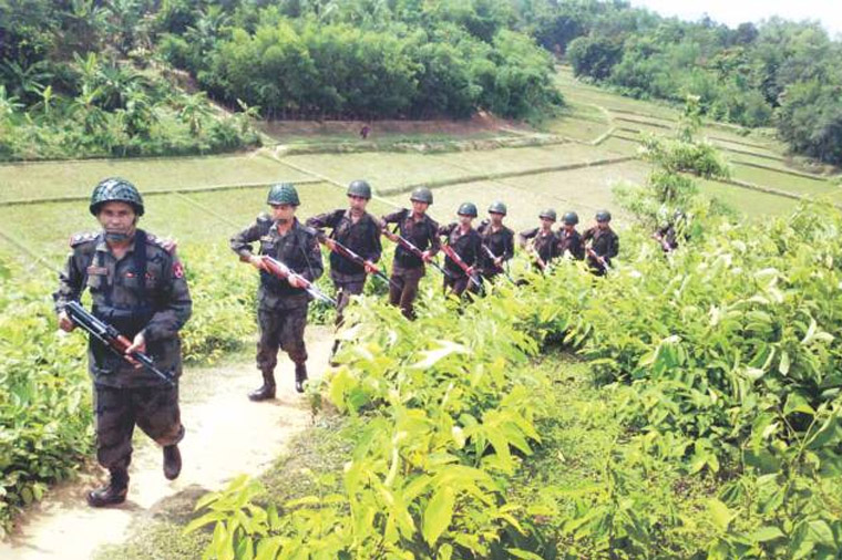 Myanma Banqladeş ilə sərhədə mina düzür