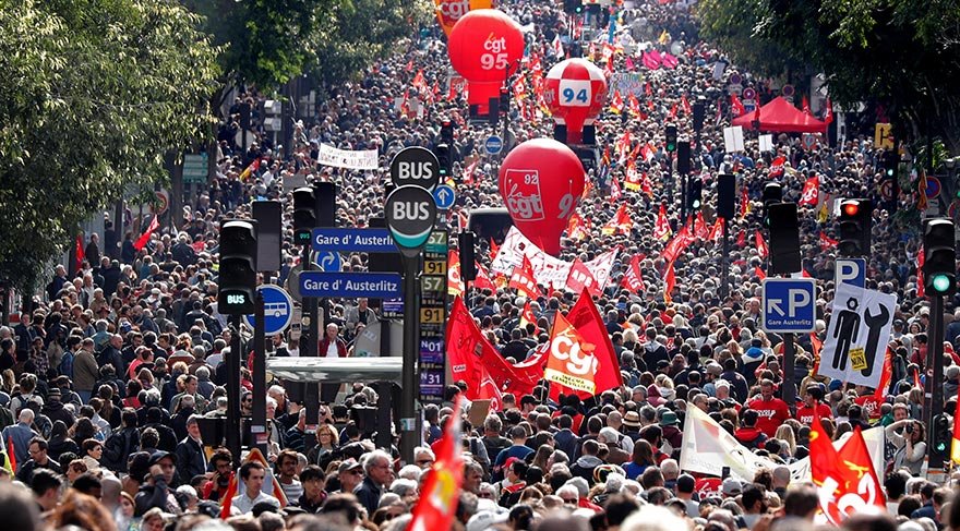 Parisdə toqquşma – FOTO