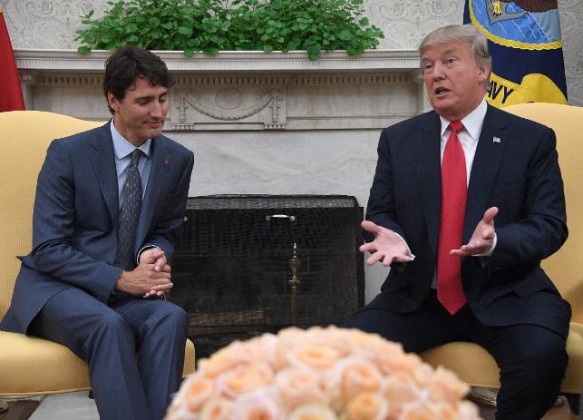 Trump, Kanadanın Baş Naziri Trudeau ilə görüşüb