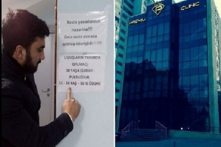 Bakıda xəstəxanada qalmaqal: Özəl klinikalar “hotel” xidməti də göstərir