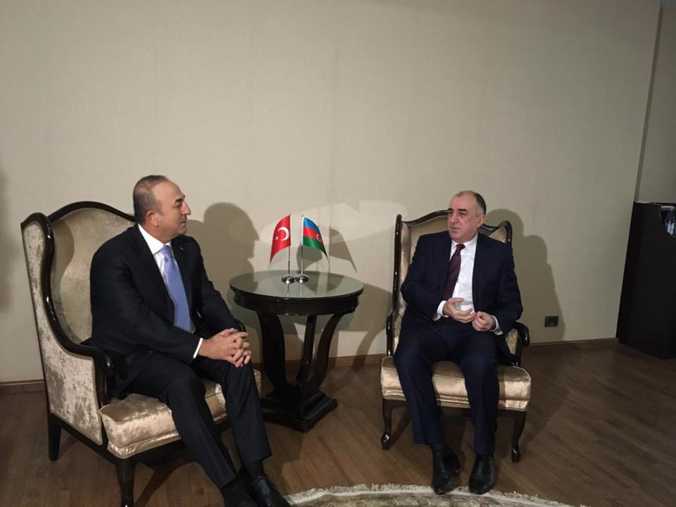 Məmmədyarov türkiyəli həmkarı ilə görüşdü