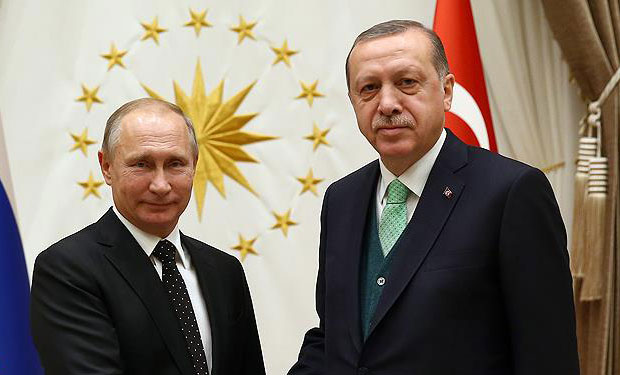 Putin Ərdoğanla Suriyanı müzakirə etdi