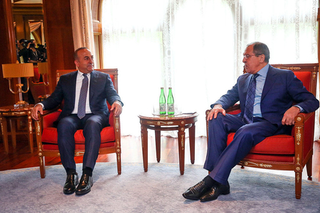 Astanada Lavrov-Zərif-Çavuşoğlu görüşü başladı