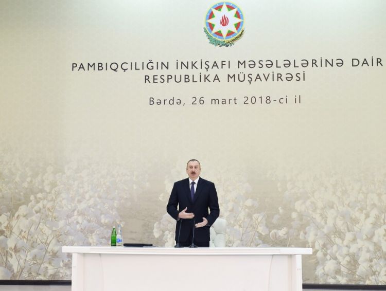 Prezident İlham Əliyev: “Biz pambıqçılığı Azərbaycanda bərpa edirik”