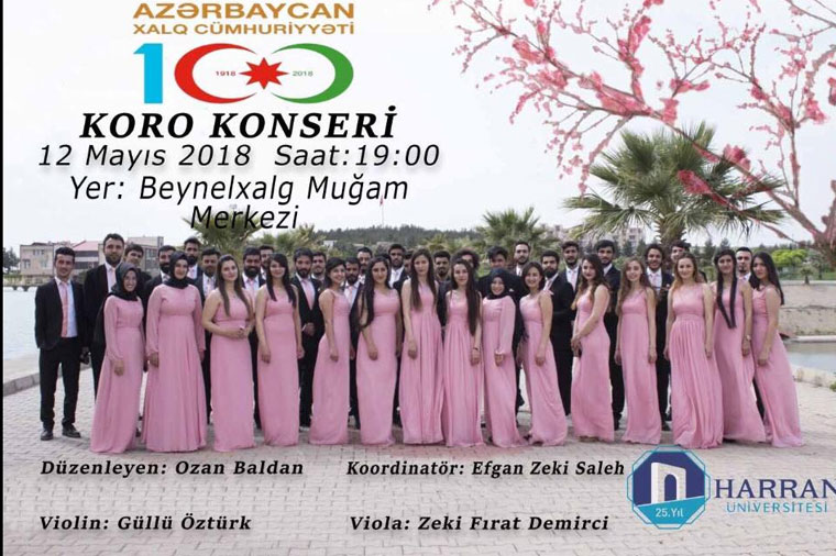 Harran Universitetinin xoru Bakıda konsert verəcək